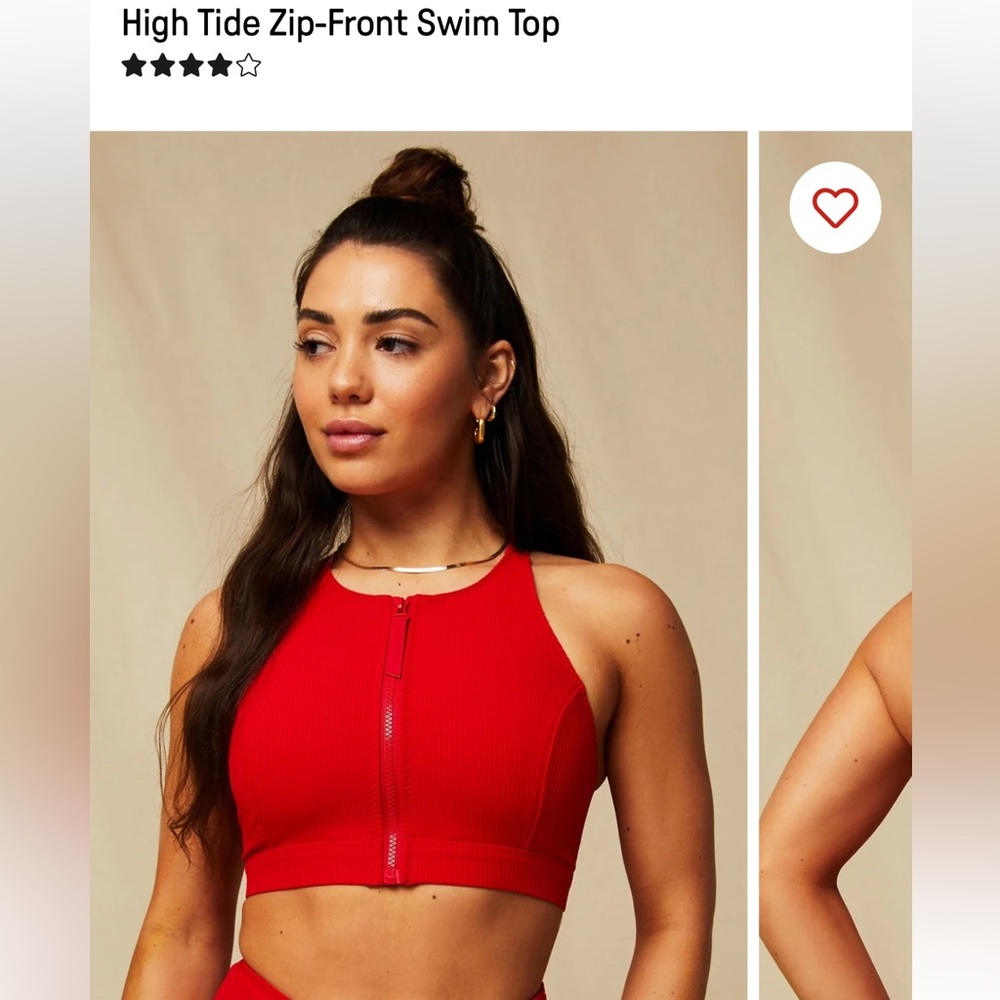 Fabletics Red Racerback Sports Bra Intimates